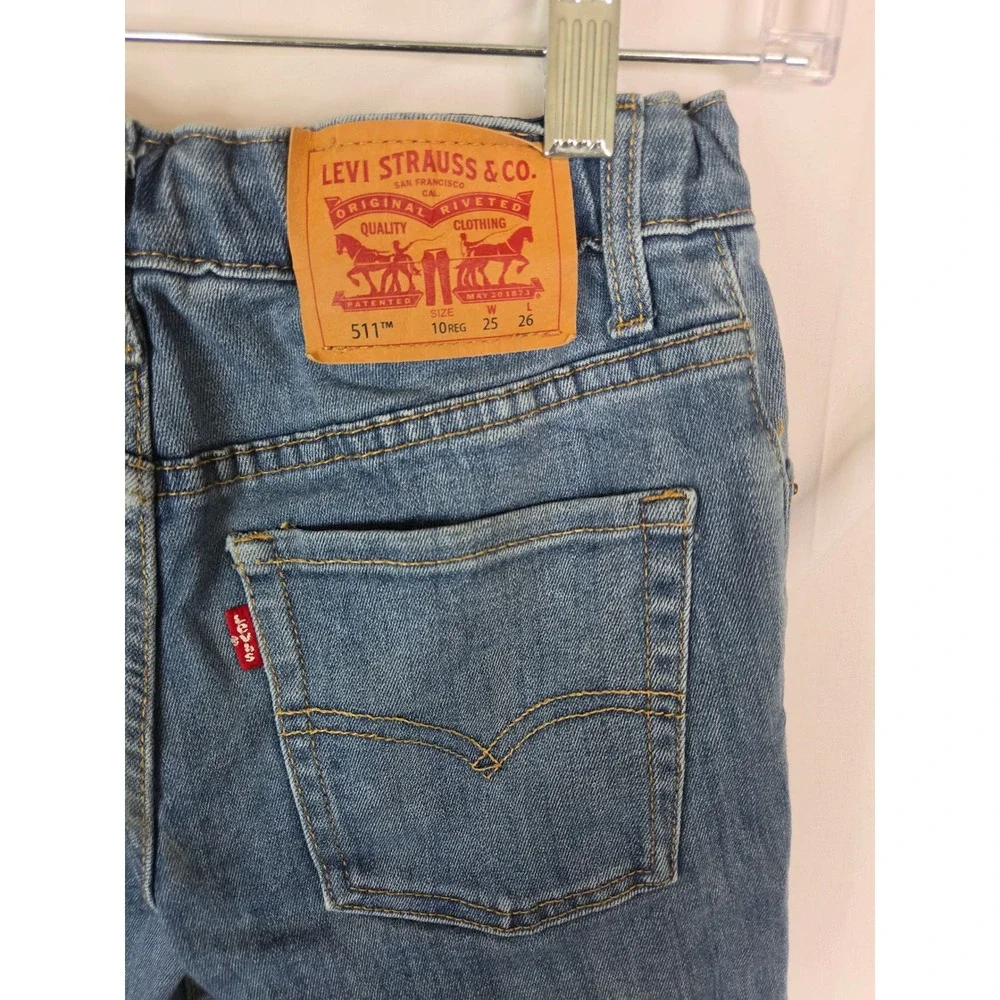 Levis 511 Slim Fit Boys Jeans  Blue Denim